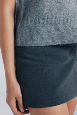 Chaleco punto trenzas