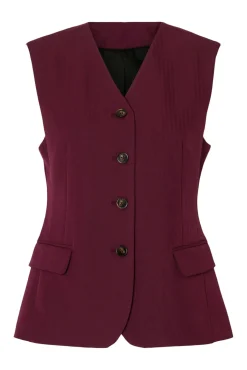 Chaleco traje bolsillos.