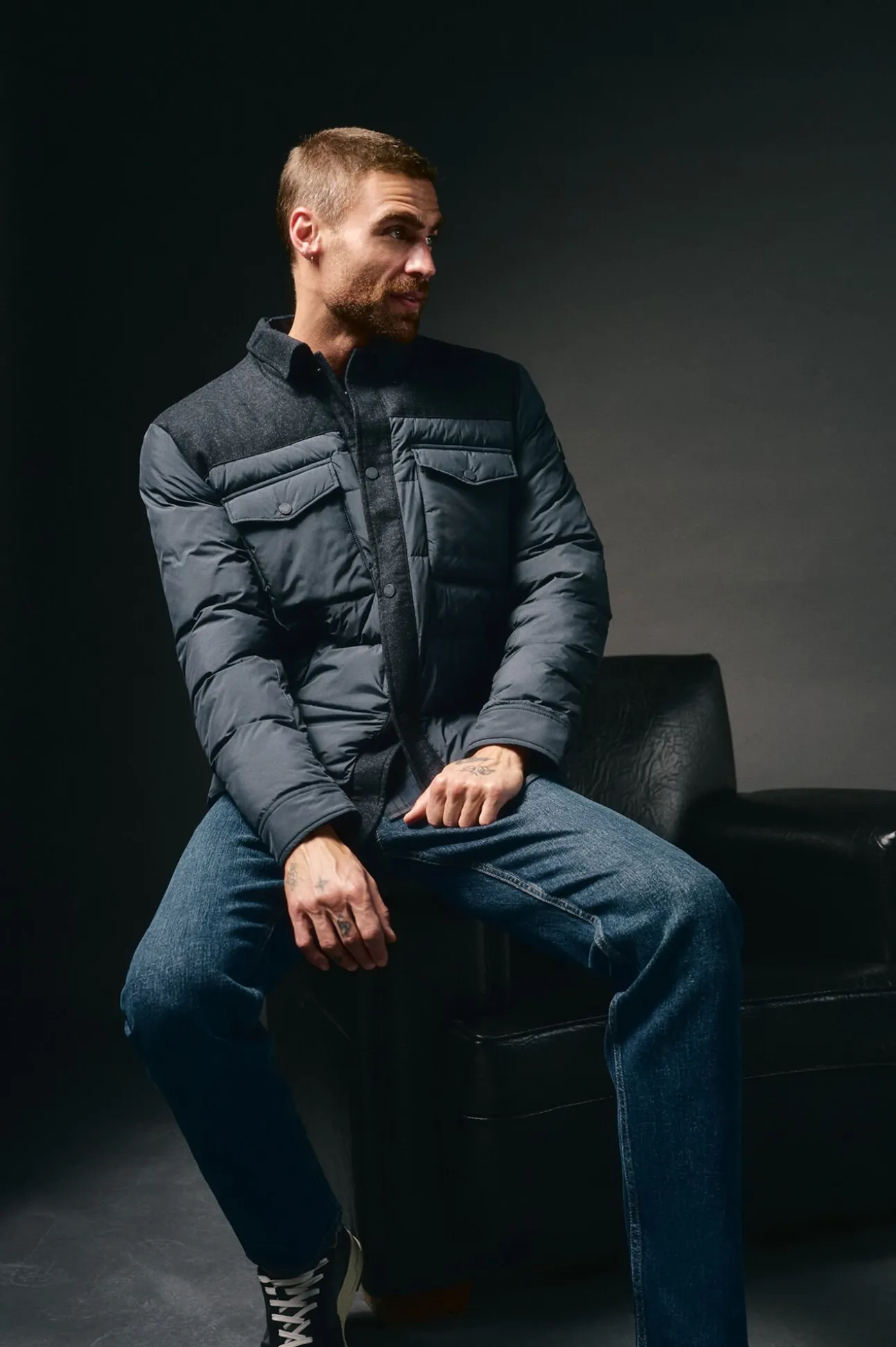 Chaqueta acolchada con bolsillos