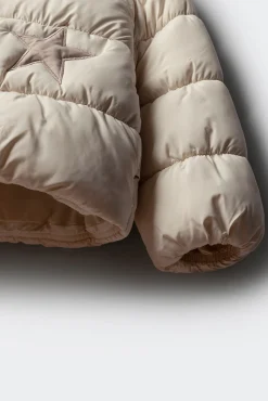 Chaqueta acolchada estrellas niña