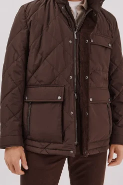 Chaqueta acolchada rombo