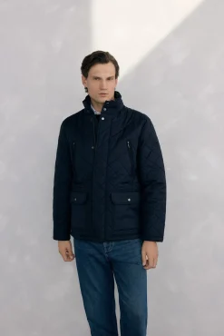 Chaqueta acolchada rombos