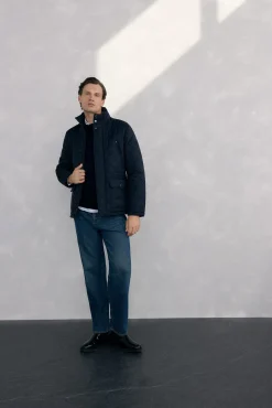 Chaqueta acolchada rombos