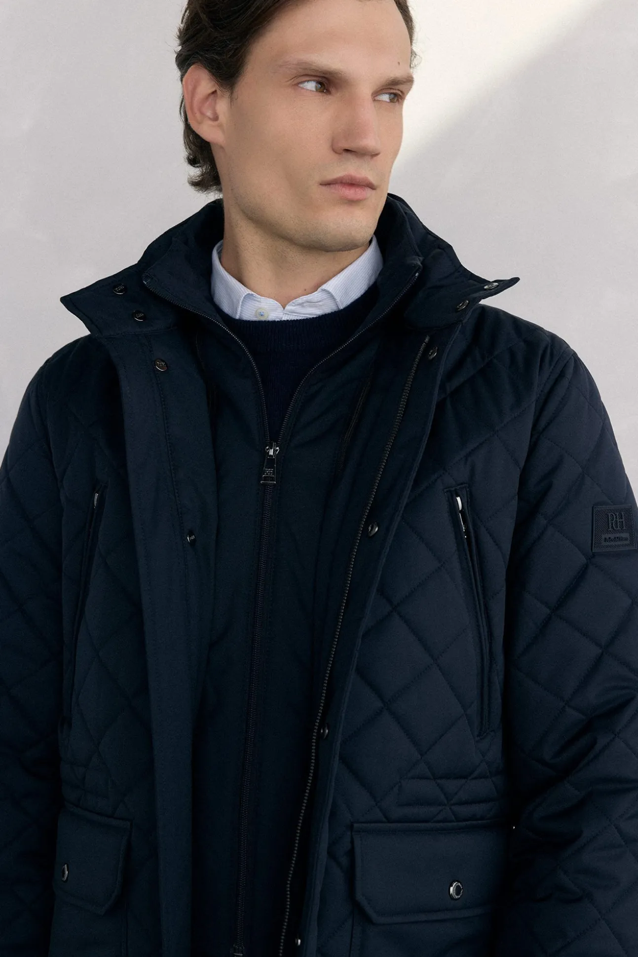 Chaqueta acolchada rombos