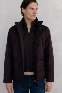 Chaqueta acolchada rombos