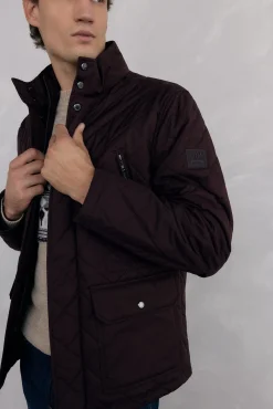 Chaqueta acolchada rombos