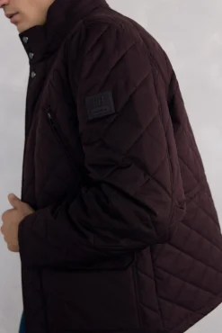 Chaqueta acolchada rombos