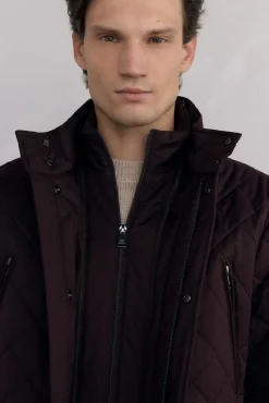 Chaqueta acolchada rombos