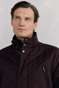 Chaqueta acolchada rombos