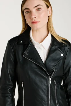 Chaqueta biker polipiel