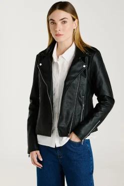 Chaqueta biker polipiel