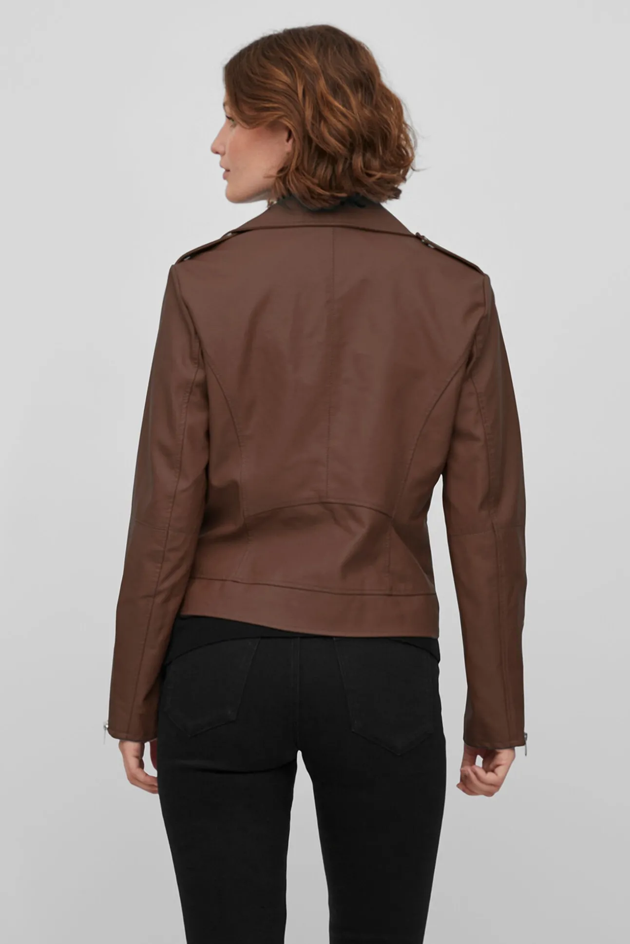 Chaqueta biker polipiel