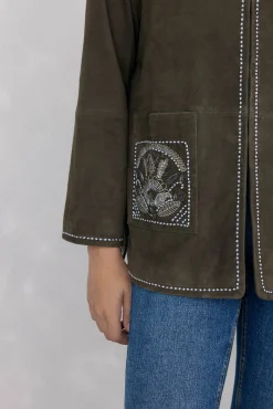 Chaqueta bordada ante