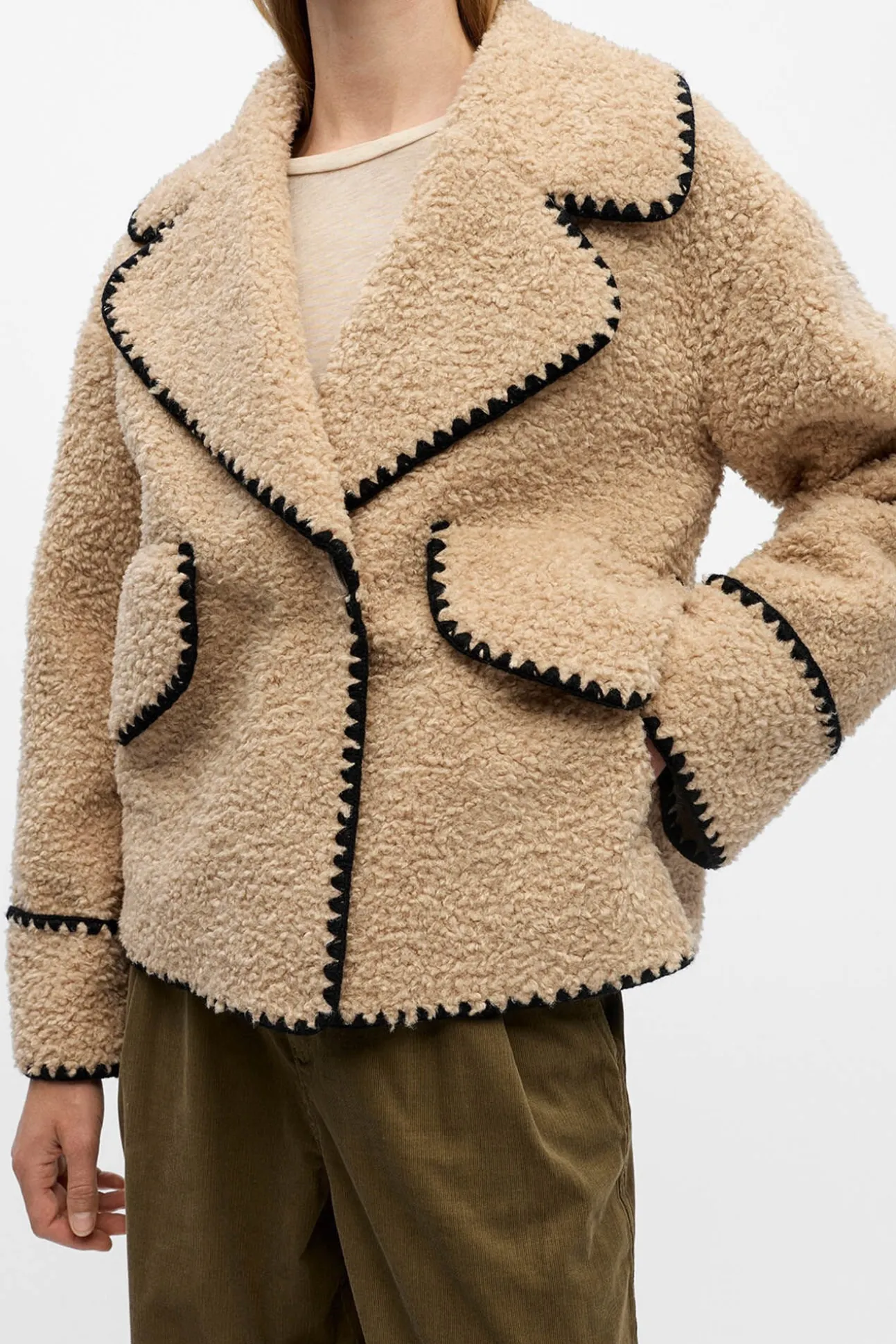 Chaqueta borreguillo sintético