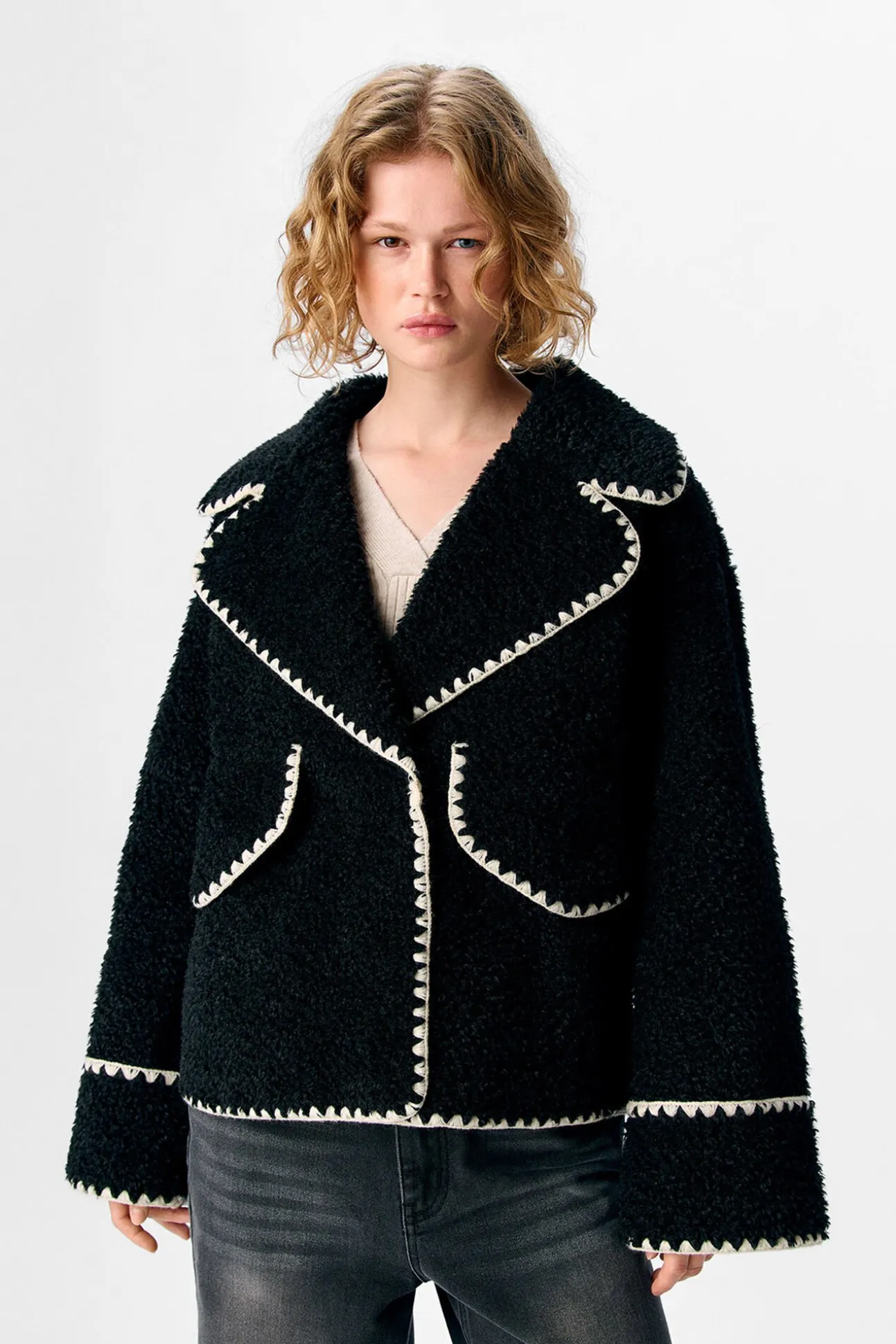 Chaqueta borreguillo sintético