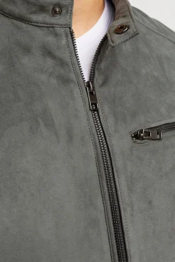 Chaqueta con efecto piel