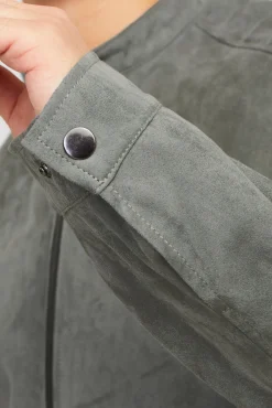 Chaqueta con efecto piel