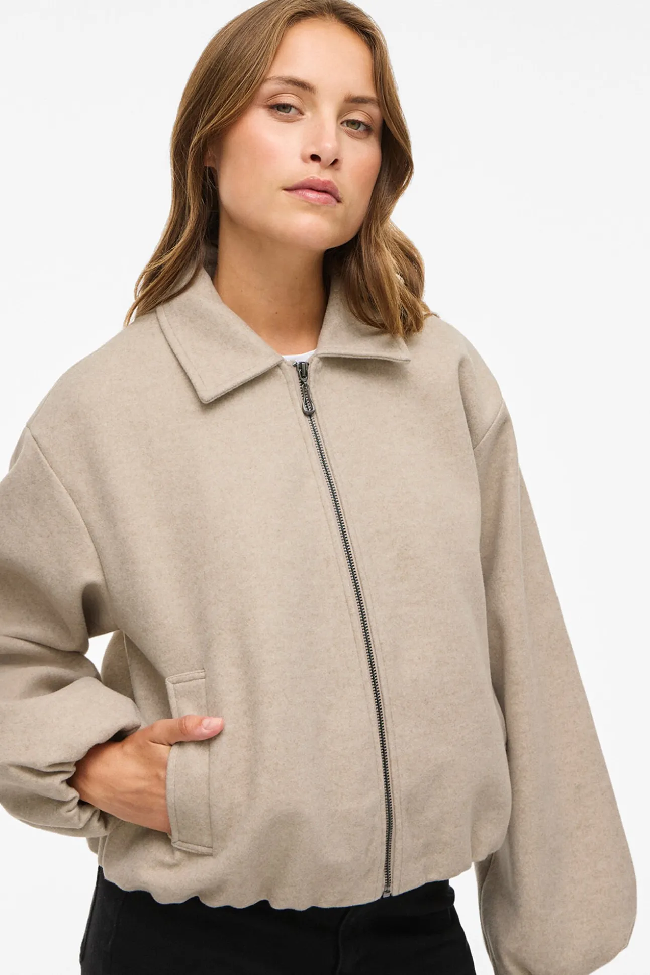 Chaqueta con mangas globo