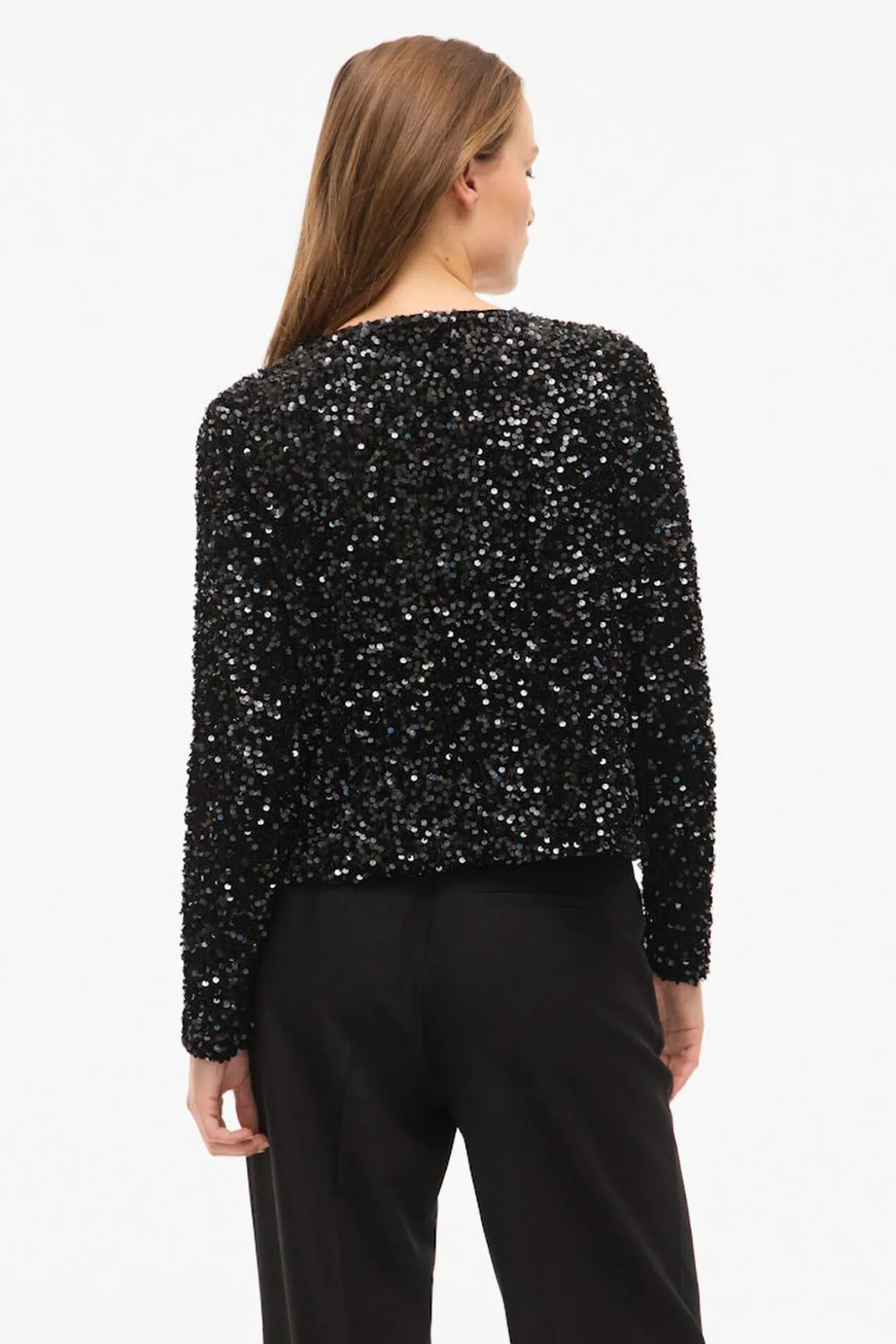 Chaqueta corta con lentejuelas