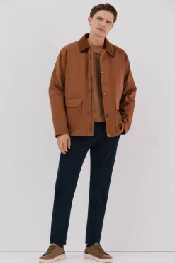 Chaqueta cuello combinado