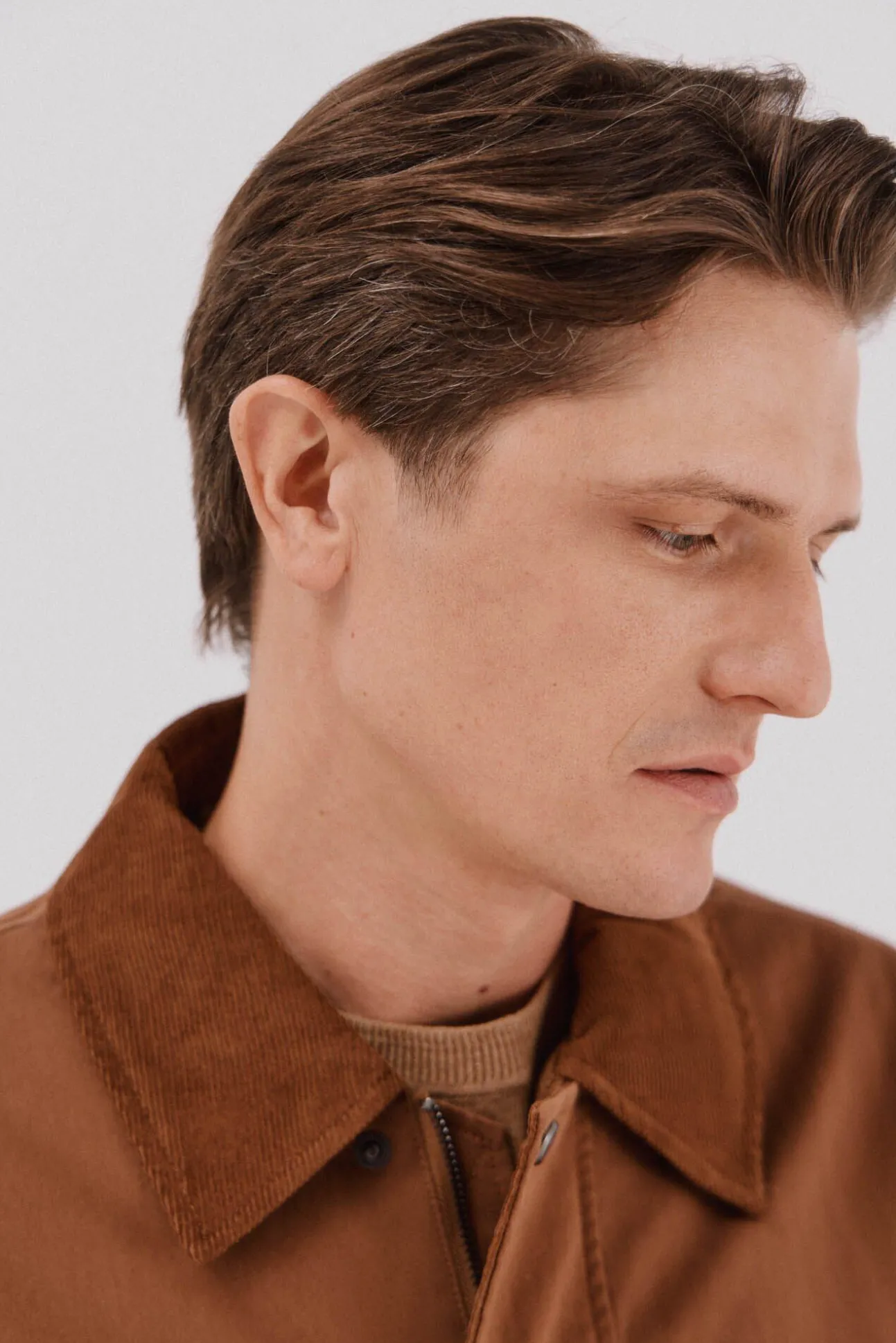 Chaqueta cuello combinado