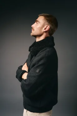 Chaqueta de lana borrego