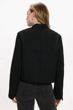 Chaqueta de paño con botones