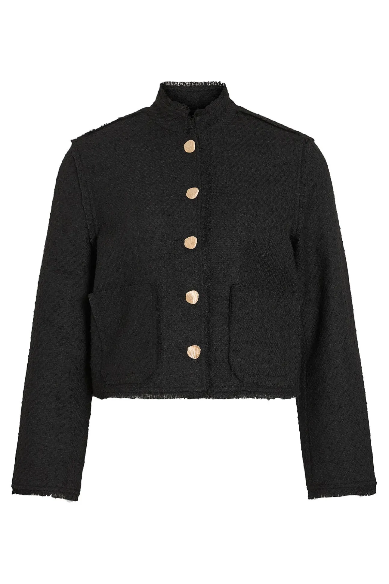 Chaqueta de paño con botones