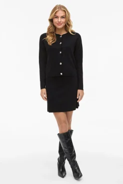 Chaqueta de punto abotonado con viscosa