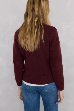 Chaqueta de punto con detalles de ochos