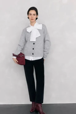 Chaqueta de punto con detalles de ochos