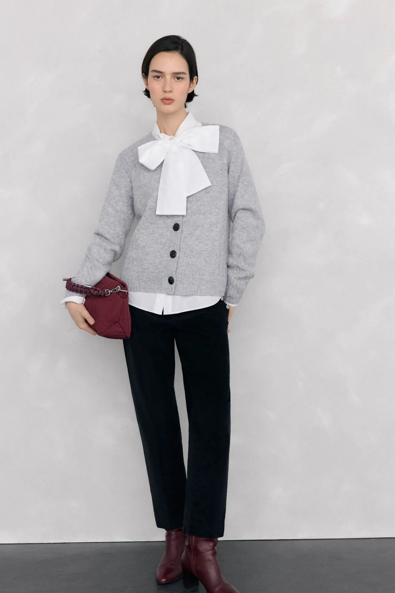 Chaqueta de punto con detalles de ochos