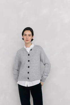 Chaqueta de punto con detalles de ochos