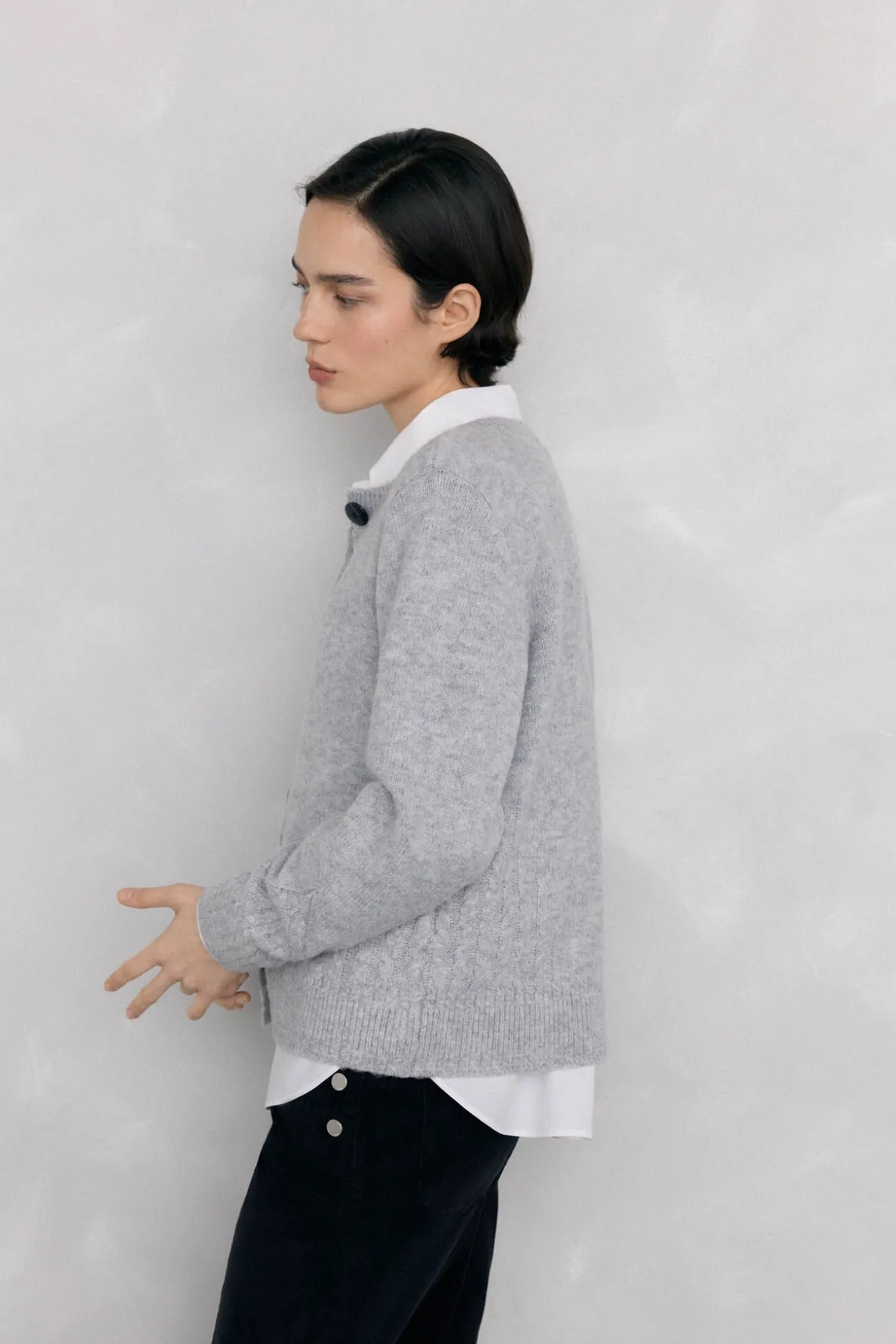 Chaqueta de punto con detalles de ochos