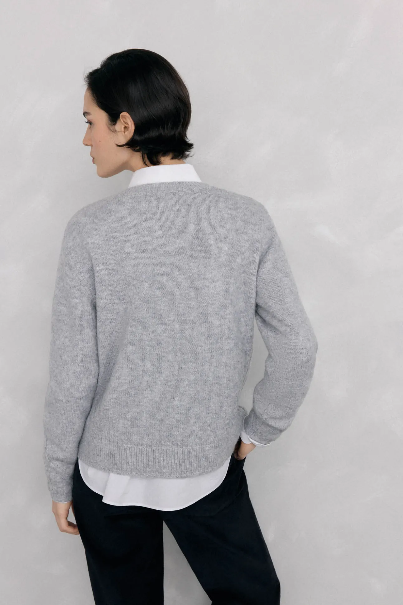 Chaqueta de punto con detalles de ochos