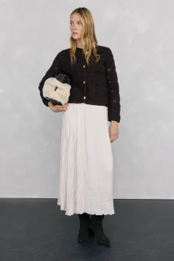 Chaqueta de punto crochet