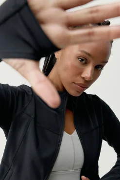 Chaqueta deportiva térmica Leya negro