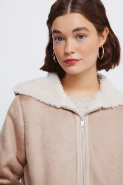 Chaqueta doble faz capucha