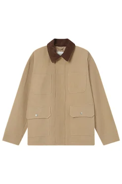 Chaqueta en sarga de algodón