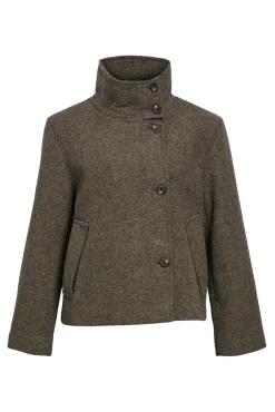 Chaqueta fieltro cruzada