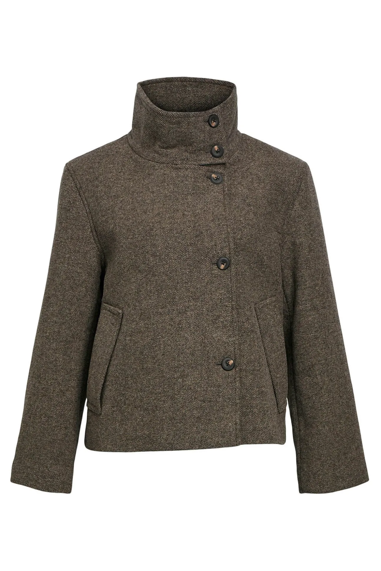 Chaqueta fieltro cruzada