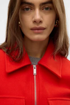 Chaqueta fieltro manga larga