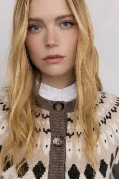 Chaqueta jacquard greca