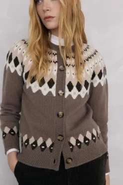 Chaqueta jacquard greca