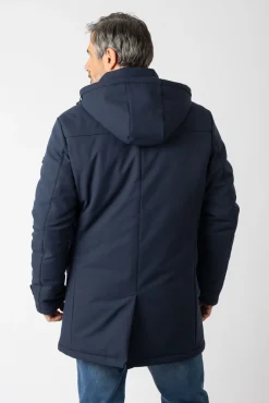 Chaqueta larga con capucha