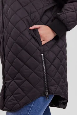 Chaqueta larga Curve