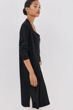 Chaqueta larga lurex