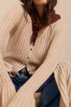 Chaqueta larga punto