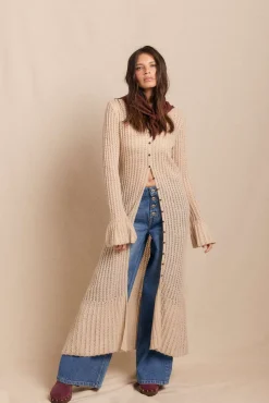 Chaqueta larga punto