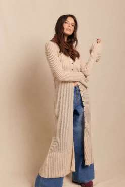 Chaqueta larga punto